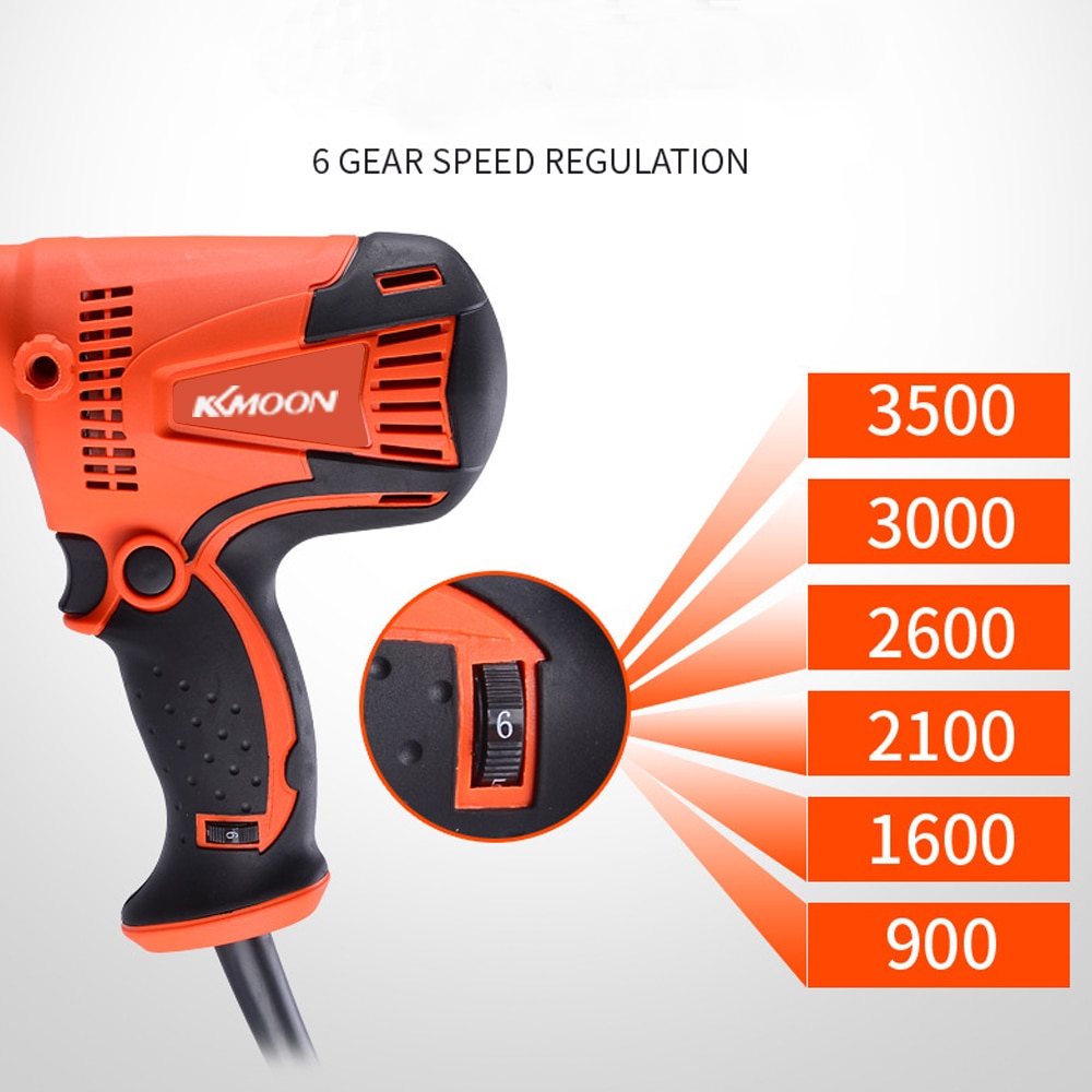 1-6 Gear Adjustable Speeds 800W Grinder Mini Polishing Machine Car Polisher Orbit Variable Speed Waxing Polisher Power Tools