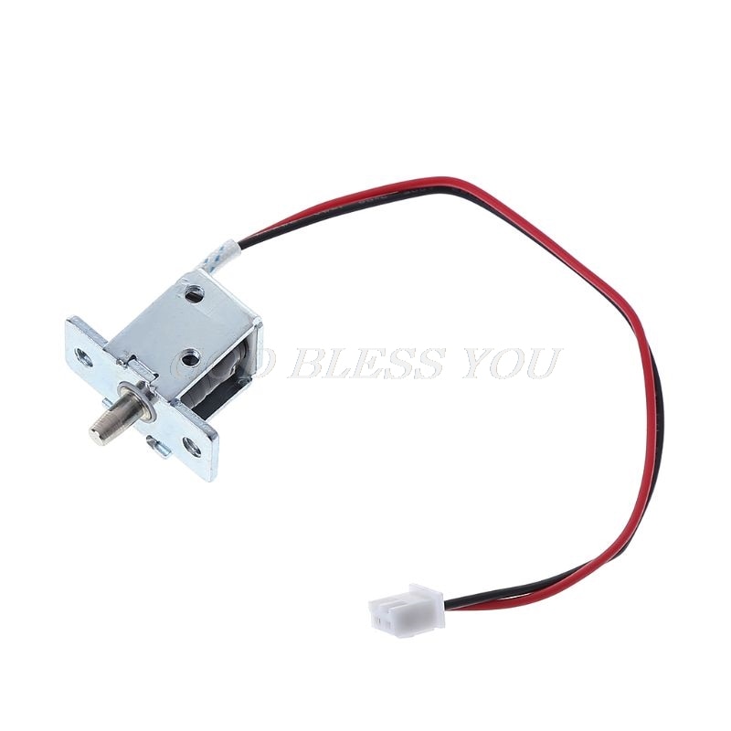DC 12V 0.5A Mini Electric Magnetic Cabinet Bolt Push-Pull Lock Release Assembly Solenoid Access Control: Default Title