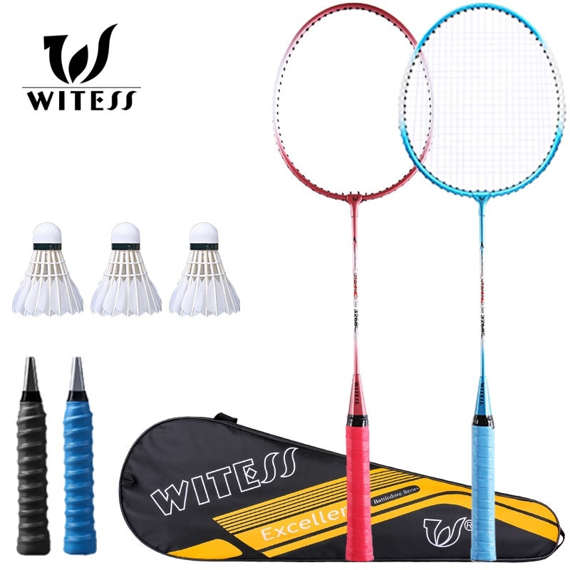 WITESS badminton racket single and double racket adult men women offensive durable children's junior high school student suit