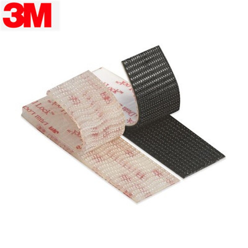 3M Klittenband Dual Lock SJ3550 Zwart En Sj 3560 Transparant Paddestoel Hersluitbare Sluiting Zelfklevende Tape: 4pcs SJ3560 1inx2in