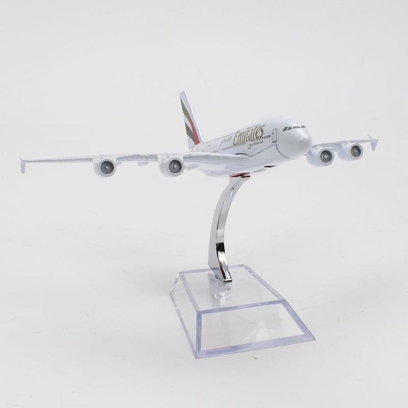 16Cm 1:400 A380 Emirates Airlines Vliegtuigen Model Metalen Model Simulatie Passagier Model Decor Vliegtuig Legering Verjaardag Air J6E2