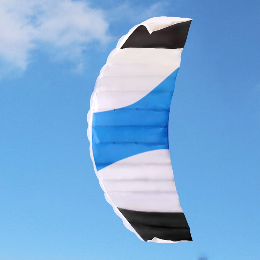140x55cm Huge Parafoil Parachute Kite Sports Beach Kite Easy to Fly Frameless Soft Dual Line Stunt Parafoil Kite