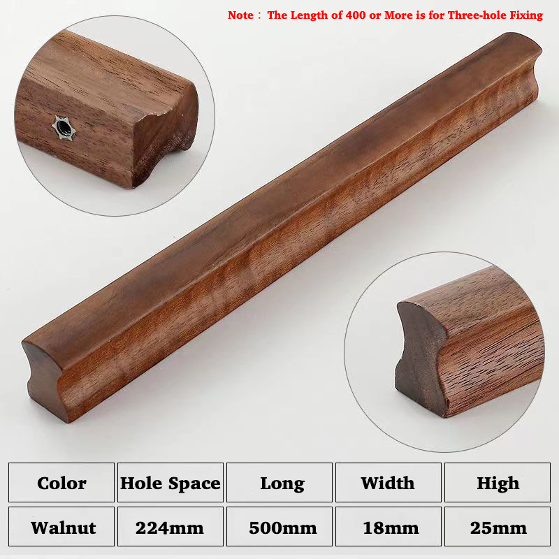 Manija de muebles de madera de nogal, perillas para cajones tiradores para gabinetes de cocina manijas largas perillas para armarios y cajones tirador para armario: Beige