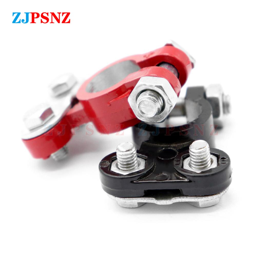 Car Battery Terminal Clamp Conductivity Positive Negative Battery Terminal Wires Cable Clamp Top Quick Post Terminals Truck Boat