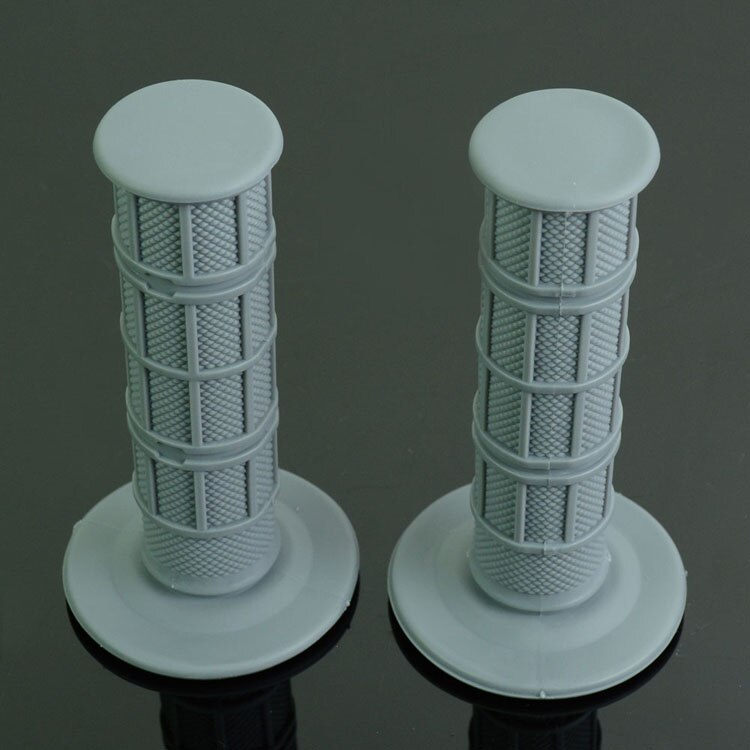 Motorcycle Handlebar Rubber Grips For SUZUKI RM250 RM125RMZ250 RMZ450 RMX250 DR250 DRZ400 DR650 RM85 Pit Dirt Bike: grey