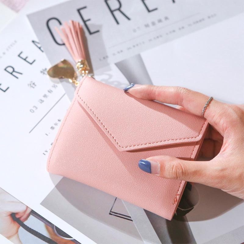 Damepung high #39 end mini kort sød kompakt pung pung tegnebøger kortholder lille dame pung kvinde hasp mini clutch