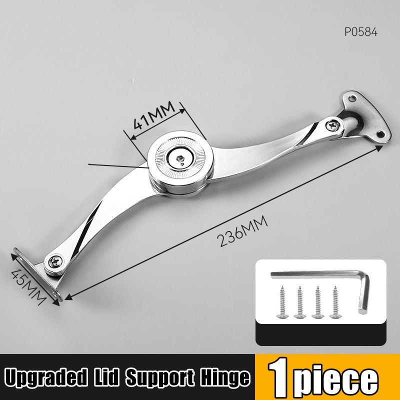 Randomly Stop Lid Support Hinge Kitchen/Room Cabinet Door Adjustable Polish Hinge Furniture Lift Up Flap Stay Support Hardware: WHITE