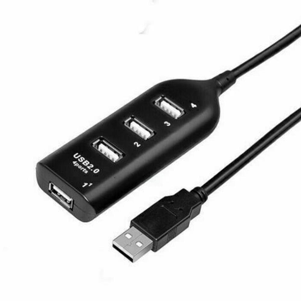 Plug-in usb 2.0 multi hub adapter splitter ekspansion desktop pc bærbar
