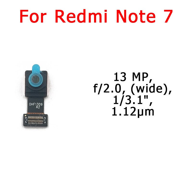 Originele Voor Achter Back Camera Voor Xiaomi Redmi Note 7 Belangrijkste Facing Camera Module Flex Kabel Vervangende Onderdelen: Redmi Note 7 Front