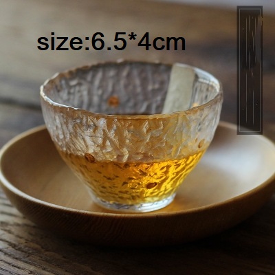 Japansk gravering glas te kop fortykket håndlavet hammer mønster kop zen hjerteglas smagning te sæt hjemmekontor virksomhed: D
