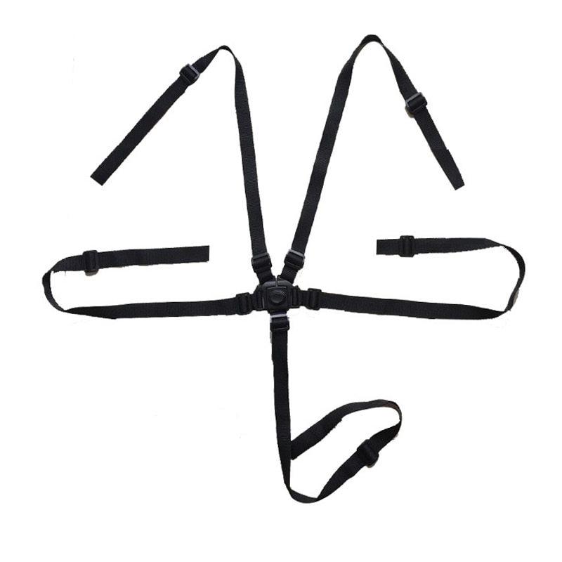 Universale Del bambino 5 Punti di Cintura di Sicurezza Cinture di Sicurezza per Il Passeggino di Alta Sedia Carrozzina buggy per Bambini ragazzo Passeggino 360 Rotante gancio