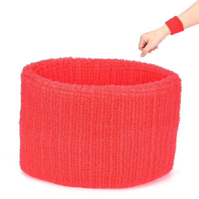 11Colors 1pair Wristband Sports Easy To Dry Breathable Wrist Sweatband Sports Protection For Tennis Basketball Squash Badminton: as pic