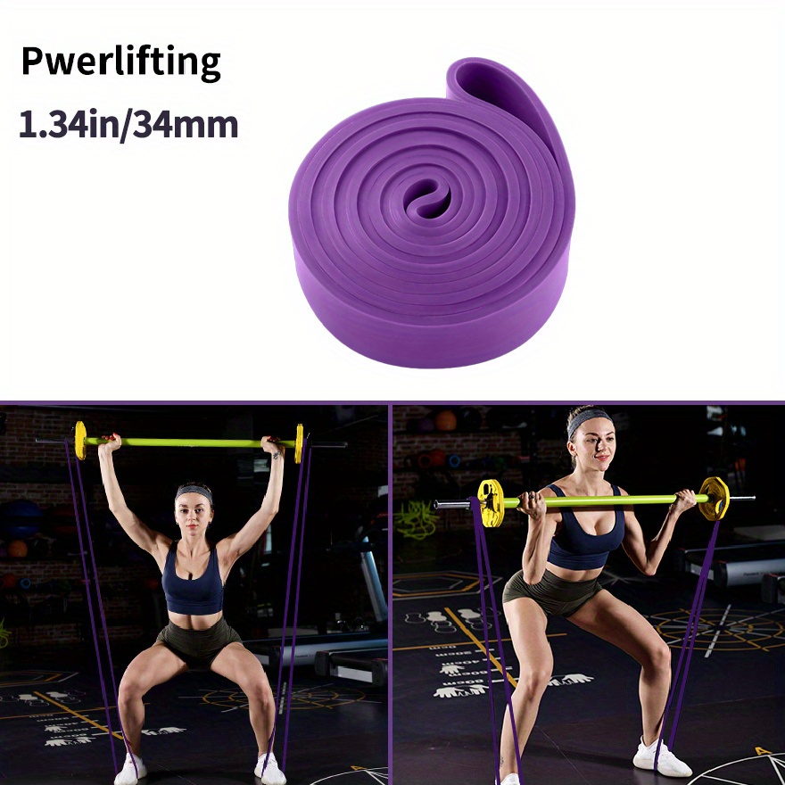 Resistance Bands Exercise Elastic Workout Ruber Loop Strength Rubber Band Gym Fitness Equipment Training Expander Unisex: PURPLE