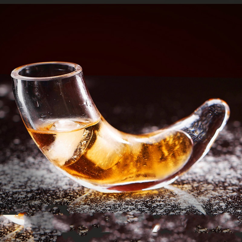 Verre à vin en corne de 30ml, Bar, whisky, Vodka,