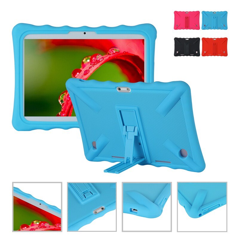 Kickstand Silicon Case For YOTOPT BEISTA Dragon Touch TOSICDO YUNTAB KXD iBowin SANNUO Max10 K10 K107 K17 (10.1&quot;) Android Tablet