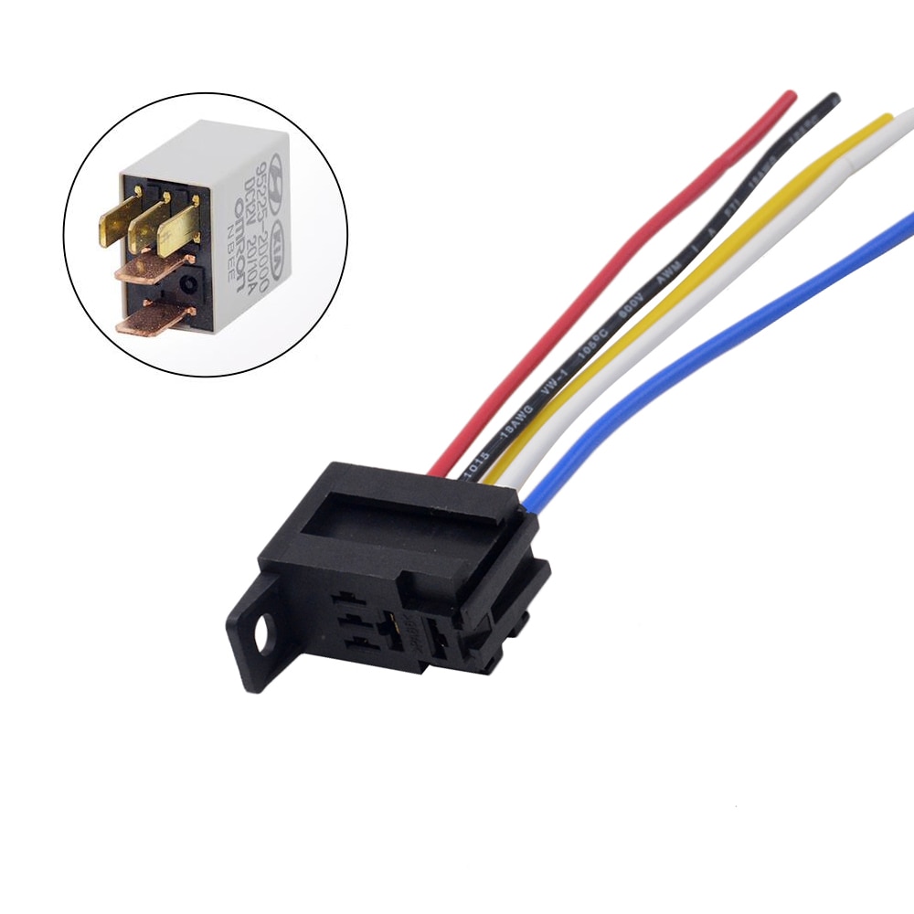 1PC THREE TYPES 12V Car OMRON Power Relay Socket ( with terminal, with 4pins wires, with 5pins wires),relay optional