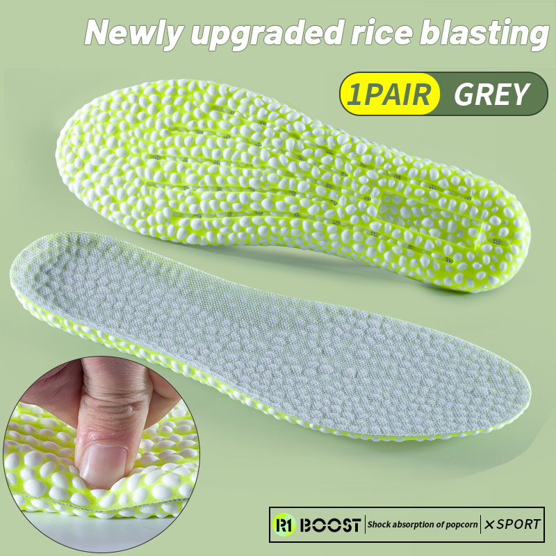 Sportzooltjes voor de voeten, pu luchtkussenzool, zacht, ademend, schokabsorberend, hardloopschoenzooltje voor mannen en vrouwen.: 0