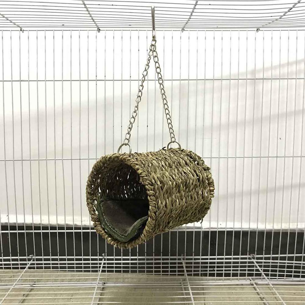 Juguetes de madera para hámster de invierno, mordedores cálidos y coloridos para roedores, escalera de madera, columpio y Hamaca, Material Natural y seguro, 3 uds.