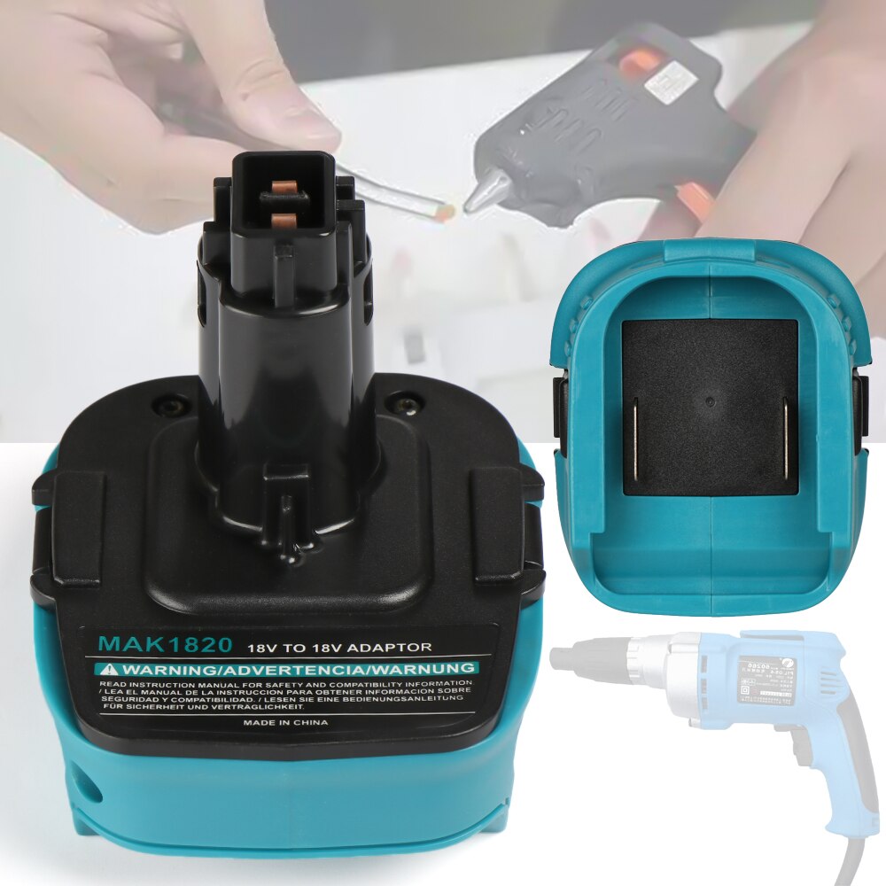 Li-Ion Batterij Adapter Converter Voor Makita Bl 18V Omzetten Naar Dewalt NI-CD/Ni-Mh 18V Power Tool Adapter stroom Converter