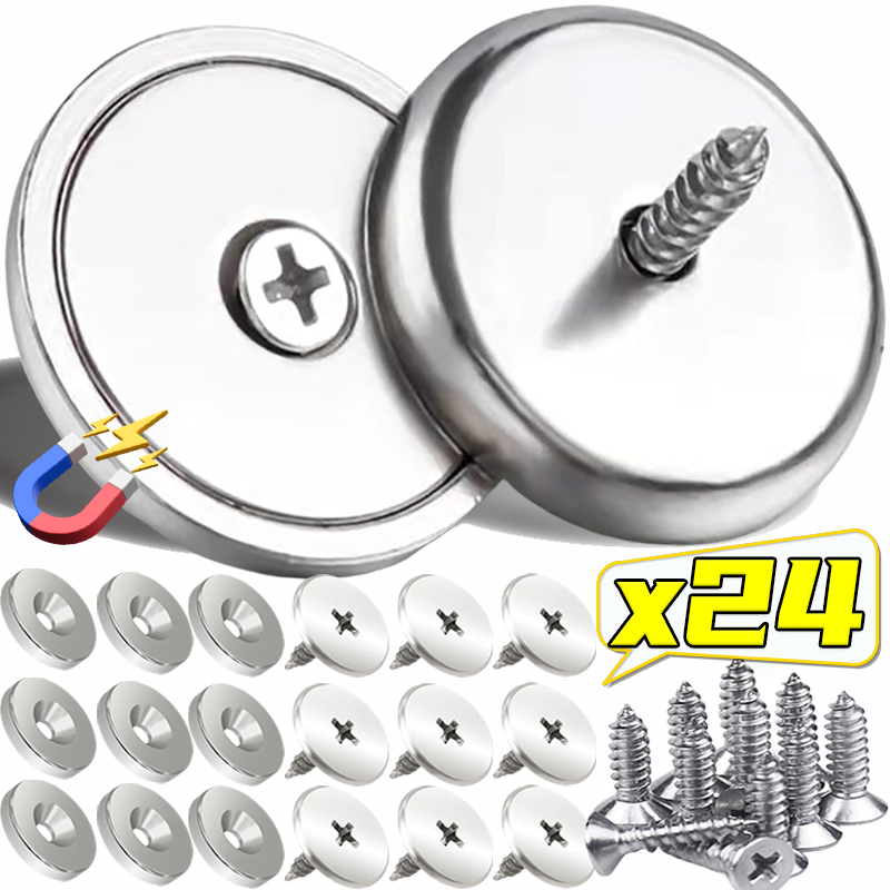 Magnetische kastknopen Kastdeur Magneetsluitingen met schroef Garderobedichting Verborgen sluiting Snap Meubelbevestiging Verborgen grendels