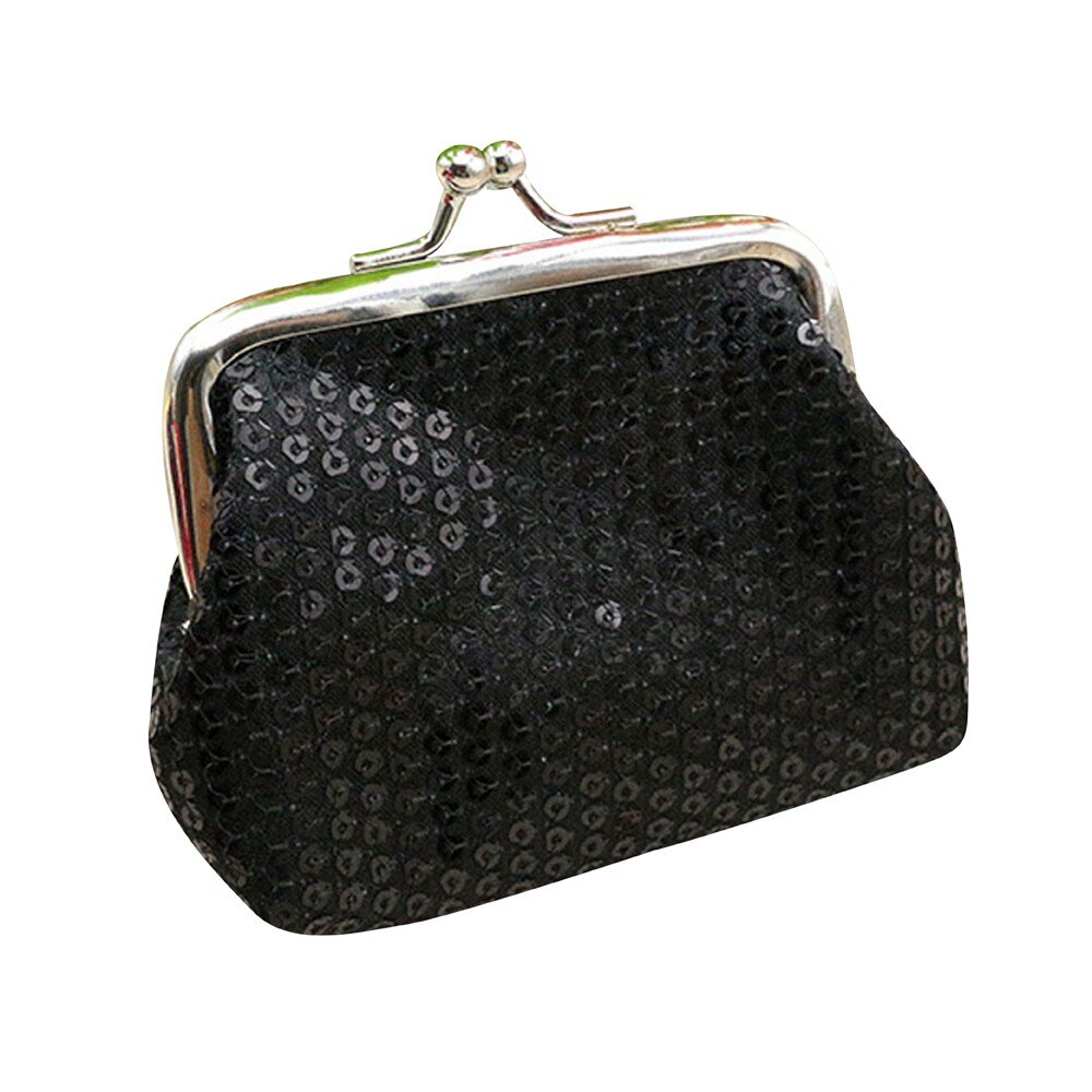 Sac à main à paillettes pour femmes, petit porte-monnaie, pochette pour enfants, #20: Black 