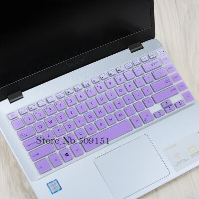 15 15.6 cal klawiatura protector skóry etui na ASUS vivobook s15 x510UQR x510uf x510uq x510 x510u S510 S510UA S510UN S510UQ: Gradual Purple