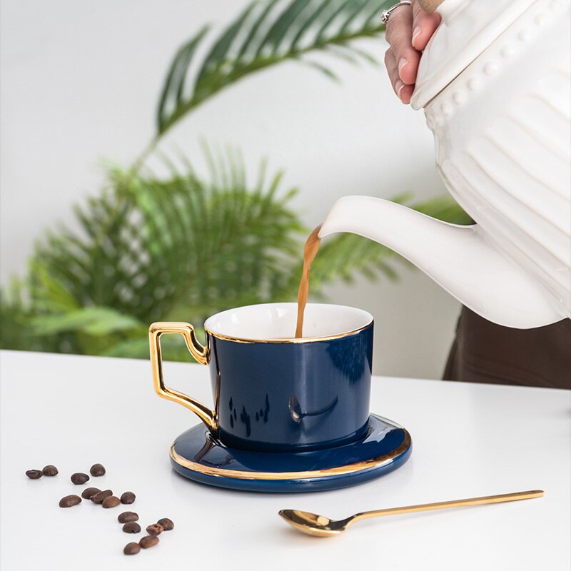 Luxury Cute Coffee Cup Ceramic Original Breakfast Espresso Cups Coffee Cups Set Taza De Cafe Tea Cup Set