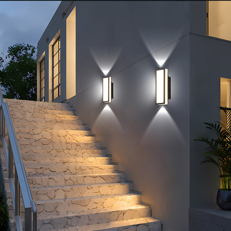 LED-Wandleuchte, wasserdicht, für Höhle Außenbereich, Aluminium-Wandleuchte, Veranda/Garten/Schlafzimmer, Innenbereich, moderne nordische Wandleuchte, 7 W, 10 W, 85–265 V