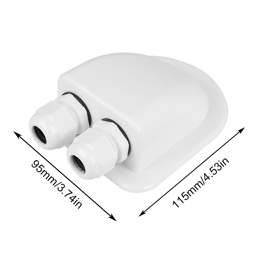 Solar Car Junction Box Plastic Roof Wire Entry Gland Box Solar Panel Cable Motorhome Junction Box RV Caravan Accessories