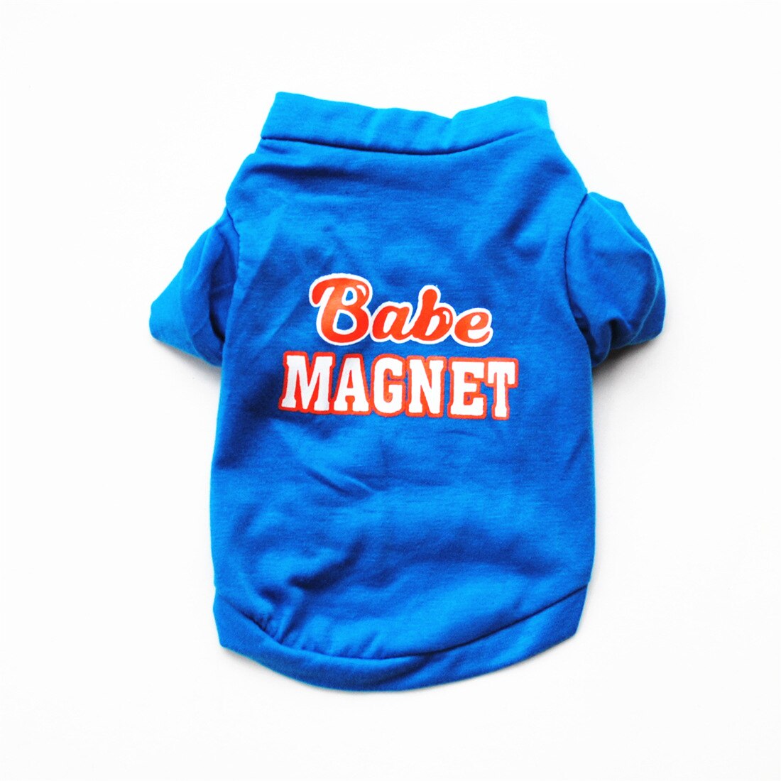 Printed Summer Pets Tshirt Puppy Dog Clothes Pet Cat Vest Cotton T Shirt Pug Apparel Costumes Dog Clothes: blue / s-23cm 35x25cm