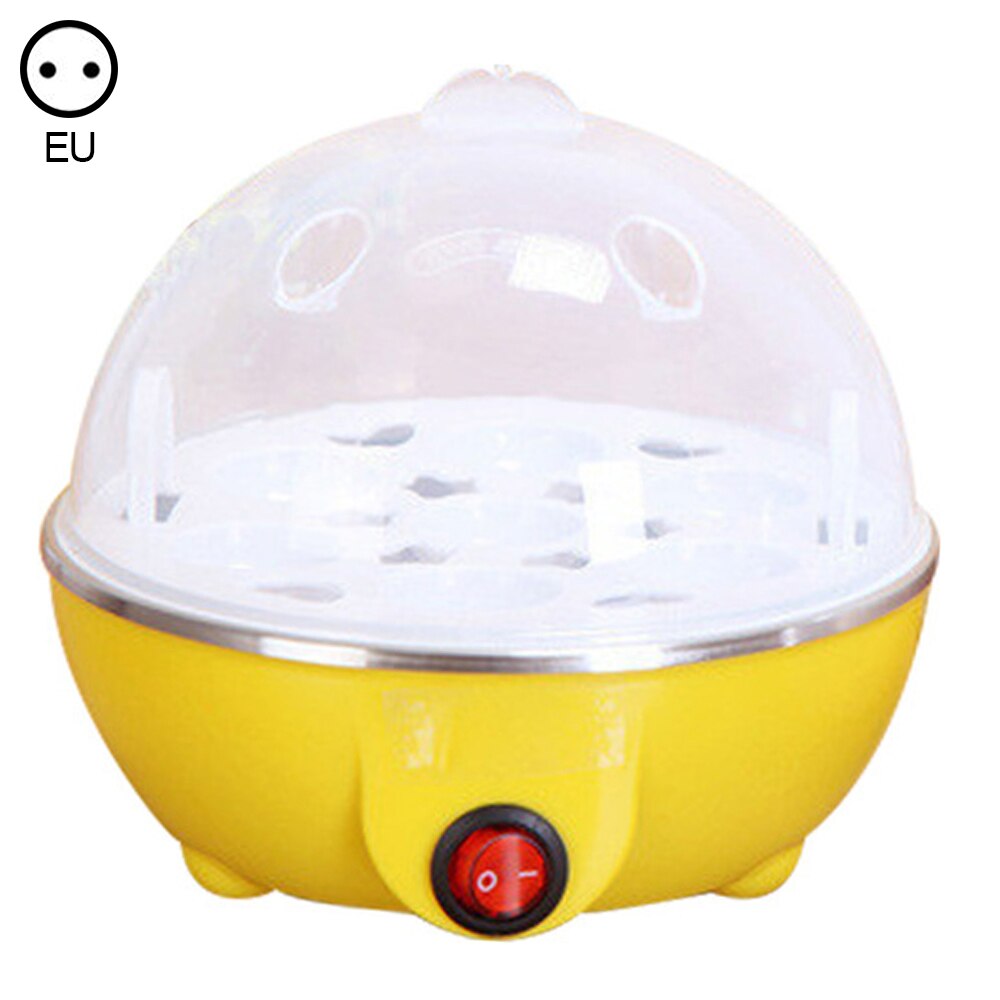 Chaudière à oeufs Mini digesteur 7 braconnier à oeufs pour la cuisson à la vapeur bouillante et friture appareil de cuisine cuiseur à vapeur pour petit déjeuner à la maison: Marron