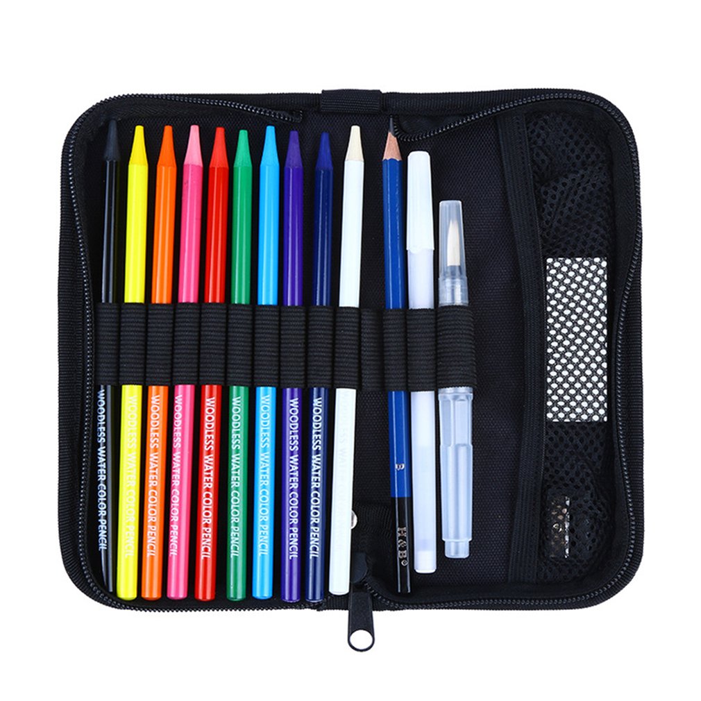 Water Oplosbare Kleur Lood Set Custom Gekleurde Potloden Hout-Gratis Art Schilderen Briefpapier Briefpapier Vulpen