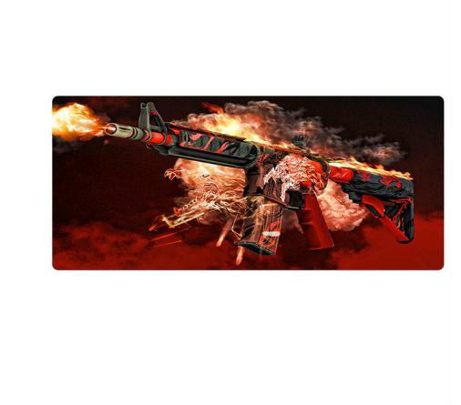 80x30cm XL blokada podkładka pod duża podkładka pod mysz do gier gracz komputerowy podkładka pod mysz do klawiatury Hyper Beast biurko podkładka pod mysz dla PC podkładka na biurko.: 300x800x1.5mm  4