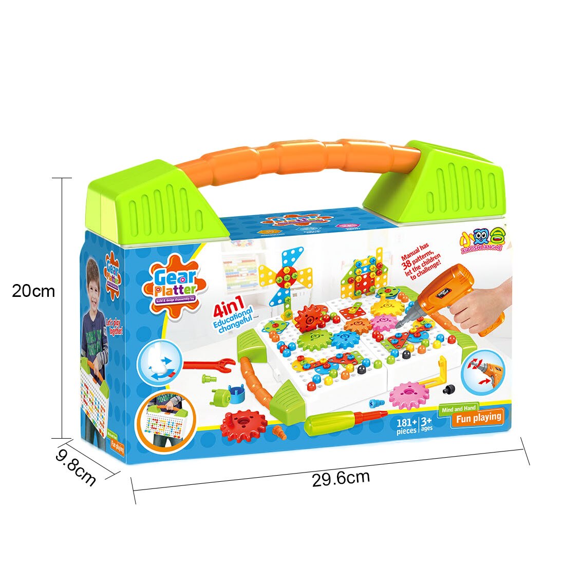 freundlicher Elektrische Bohrer Schraubendreher Puzzle Spielzeug 3D Bausteine Werkzeug Bausatz vorgeben Werkzeuge Spielzeug Bildung freundlicher Spielzeug -670A