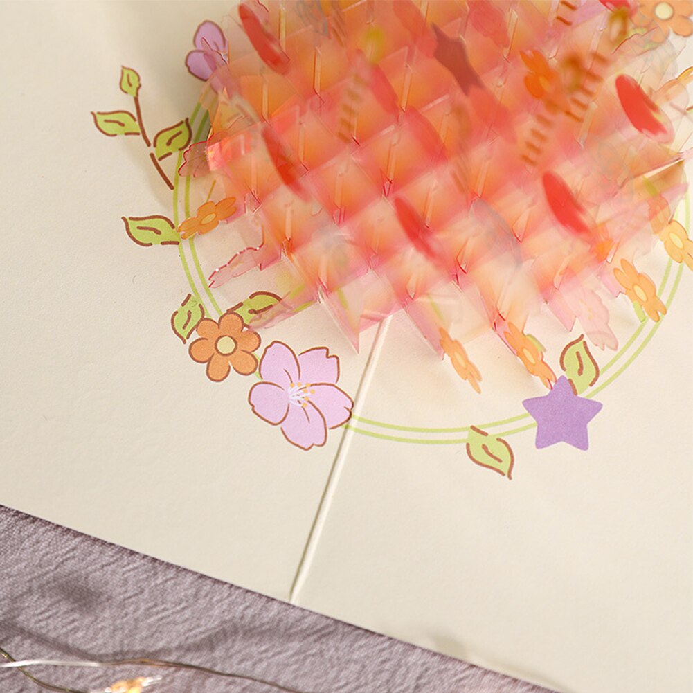 3d crystal cake greeting card birthday card mini t grandado