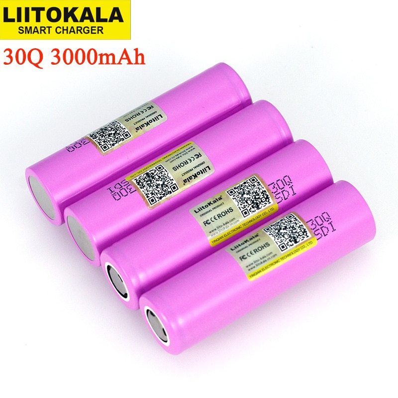 Liitokala 3.7V 18650 Originele ICR18650 30Q 3000Mah Lithium Oplaadbare Batterij Ontlading 15A 20A Batterijen