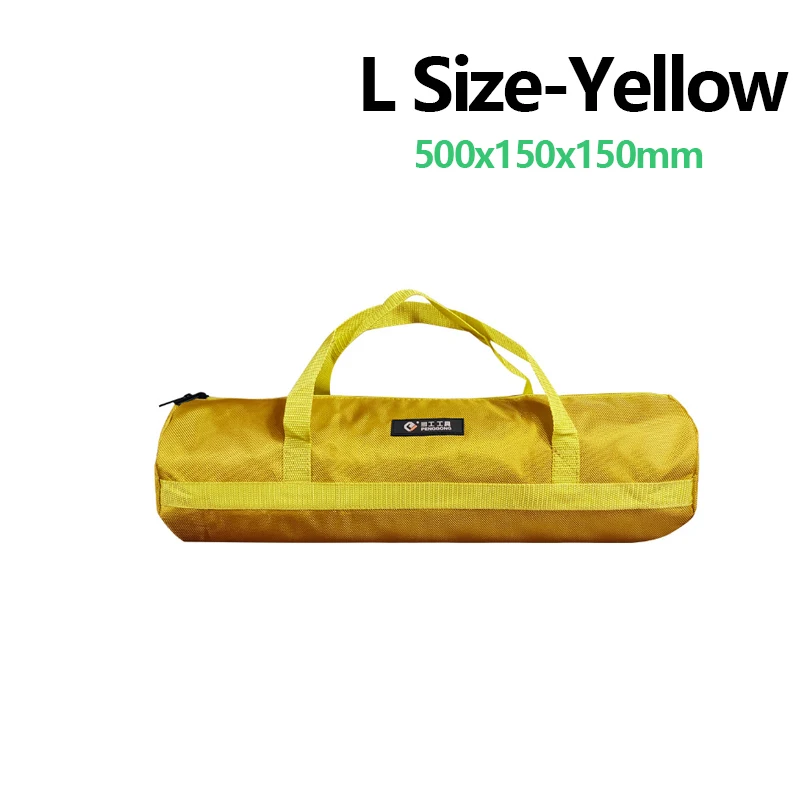 Multifunctional hand-rolled tool bag, oxford canvas, waterproof, wear-resistant, tool repair storage, large capacity, electrician's bag: Brown