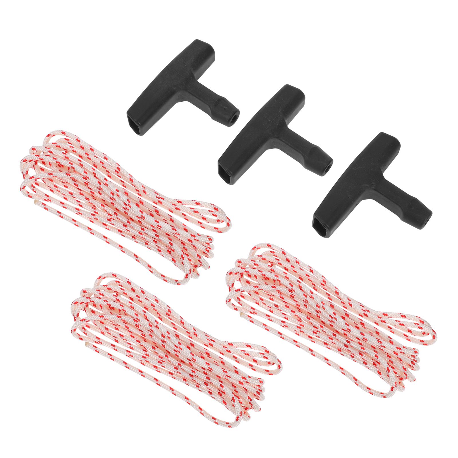3 Sets 4MMx2MM Starter Lawn Mower Pull Cord H le Kit Universal Fit Generator Chainsaw Replacement Thin Rope Cord H Rope