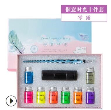 High Light Fluorescence Ink Glass Pen Box Invisibl... – Vicedeal