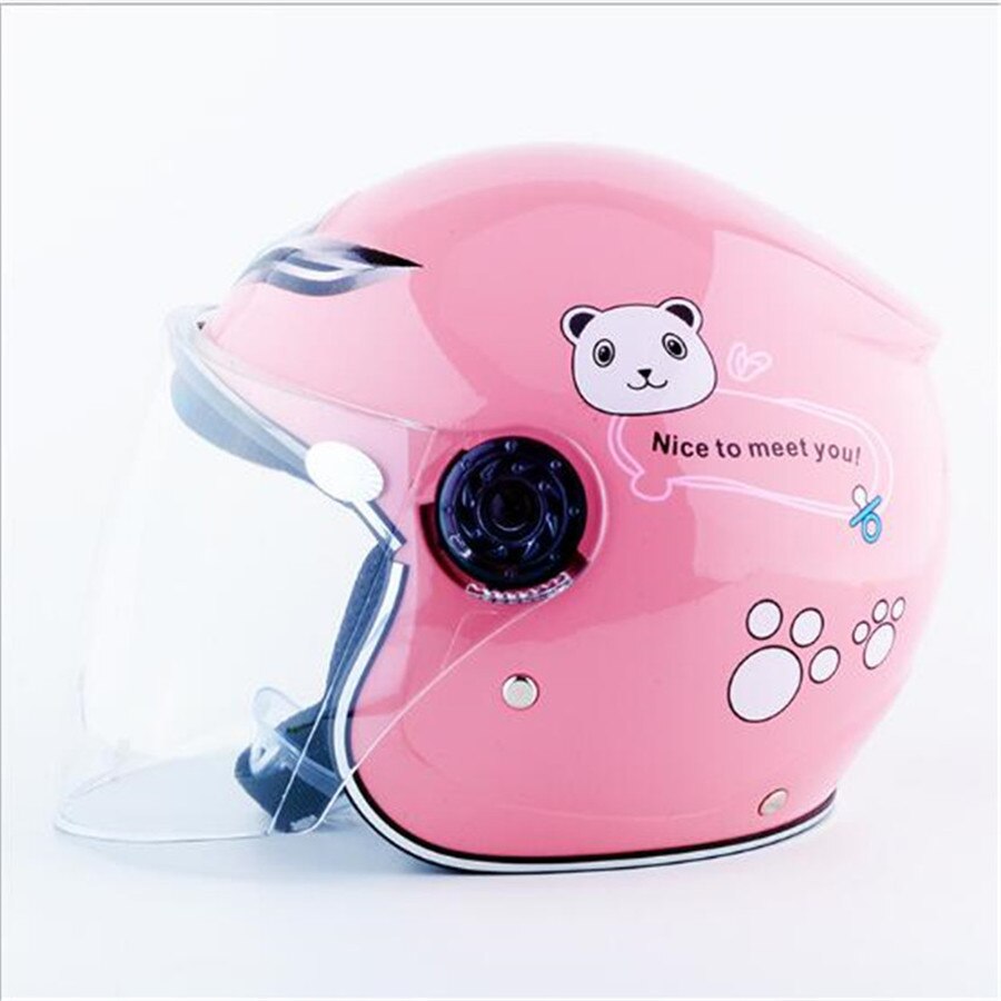 Cascos bonitos de color rosa para niños, motocicleta, Scooter, casco de seguridad para niños y bebés: pink