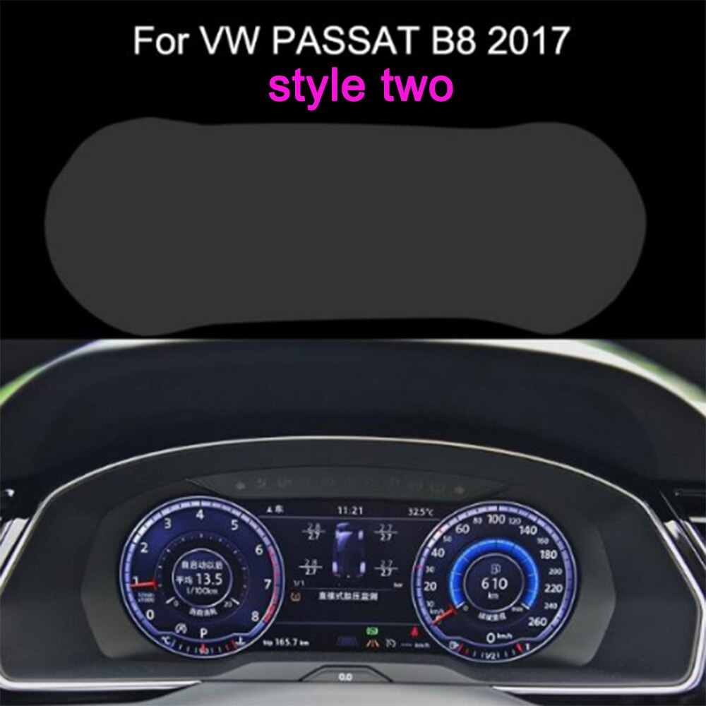 Bil styling instrumentpanel skyddande film instrumentpanel skärmskydd för vw passat  b8 cc sagitar bil klistermärken tillbehör