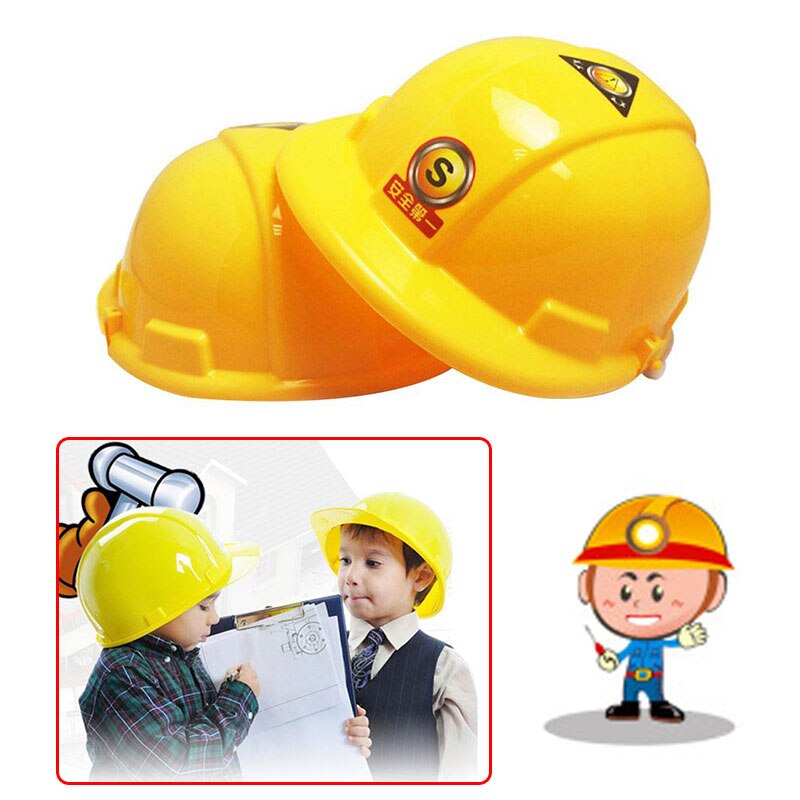 Kids Children Simulation Helmet Pretend Role Playing Construction