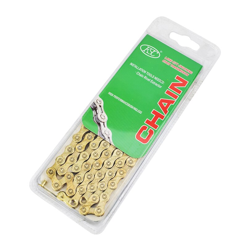 F90 9 prędkości łańcuch rowerowy złoty 116L łańcuch rowerowy 27 prędkości stałe Paltes robić roweru szosowego i górskiego łańcuch rowerowy s 9 S Ultralight 285g części rowerowe