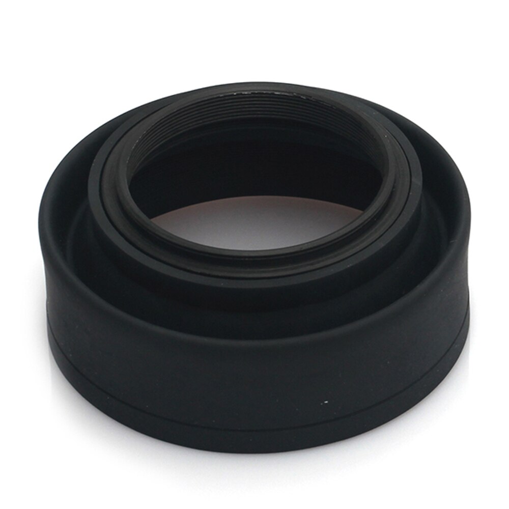 Pixco 49mm 3-Stage pliable 3in1 en caoutchouc lentille capuche costume pour Canon Nikon Pentax caméra