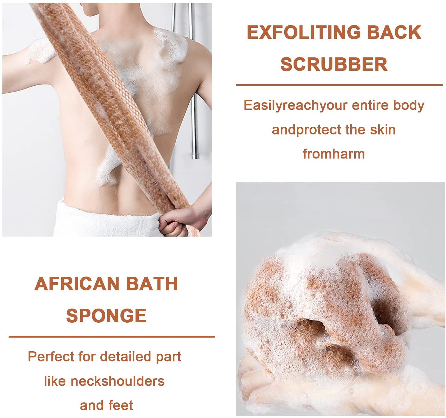 1Stck Afrikanischen Netz Schwamm, 30x80cm Afrikanische Peeling Körper Netto Schrubben Waschen Netz Waschlappen Lange bat Schwamm Netto Dusche