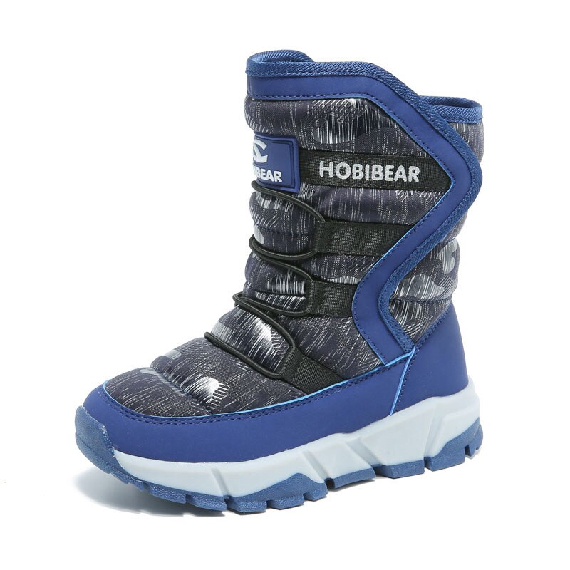 ULKNN Winter Shoes For Kids Boots Children Shoes Snow Boys Girls Boots Platform Anti-slippery Warm Inside Plush Waterproof