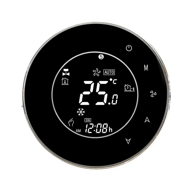 Wifi Smart 3A Water Thermostaat Temperatuur Controller Tuya App Afstandsbediening Voor Water Vloerverwarming Werken Met Google Thuis: Black / BHT-6000-GA(NoWifi)