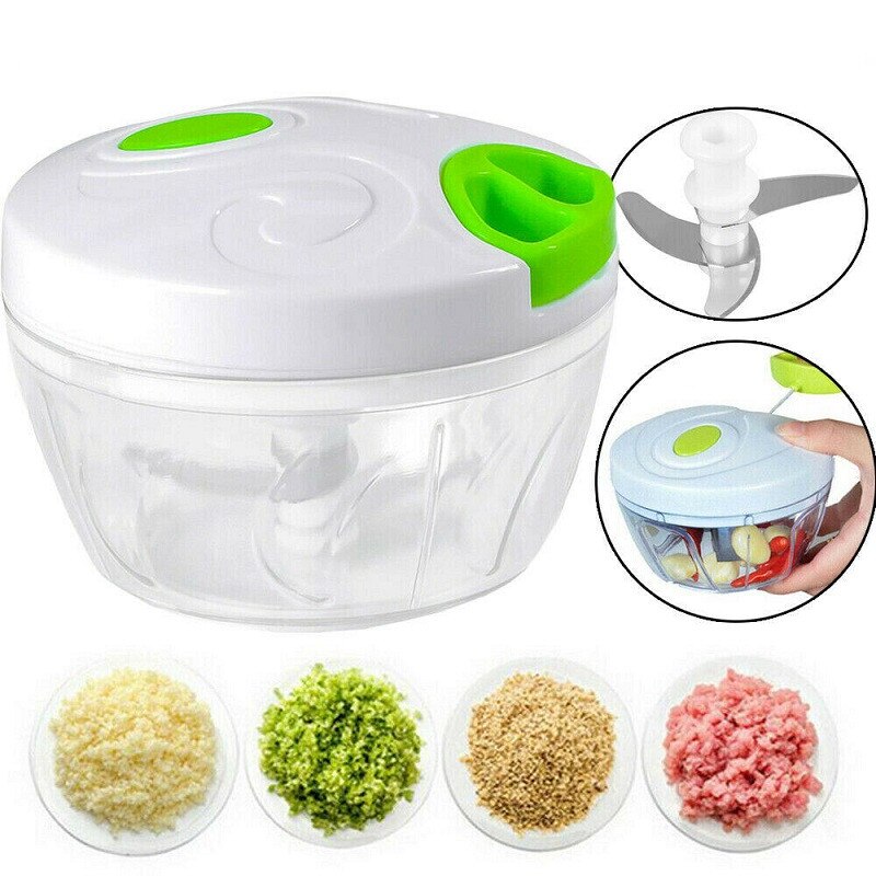 Multifunctionele Pull Touw Fruit Groente Twist Shredder Handmatige Vleesmolen Crusher Knoflook Cutter Groente Chopper Slicer