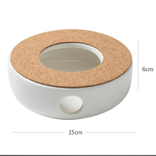 Mini Portable Ceramic Teapot Holder Base Teapot Warmer Insulation Base Coffee Water Warmer Candle Holder Tea Accessories