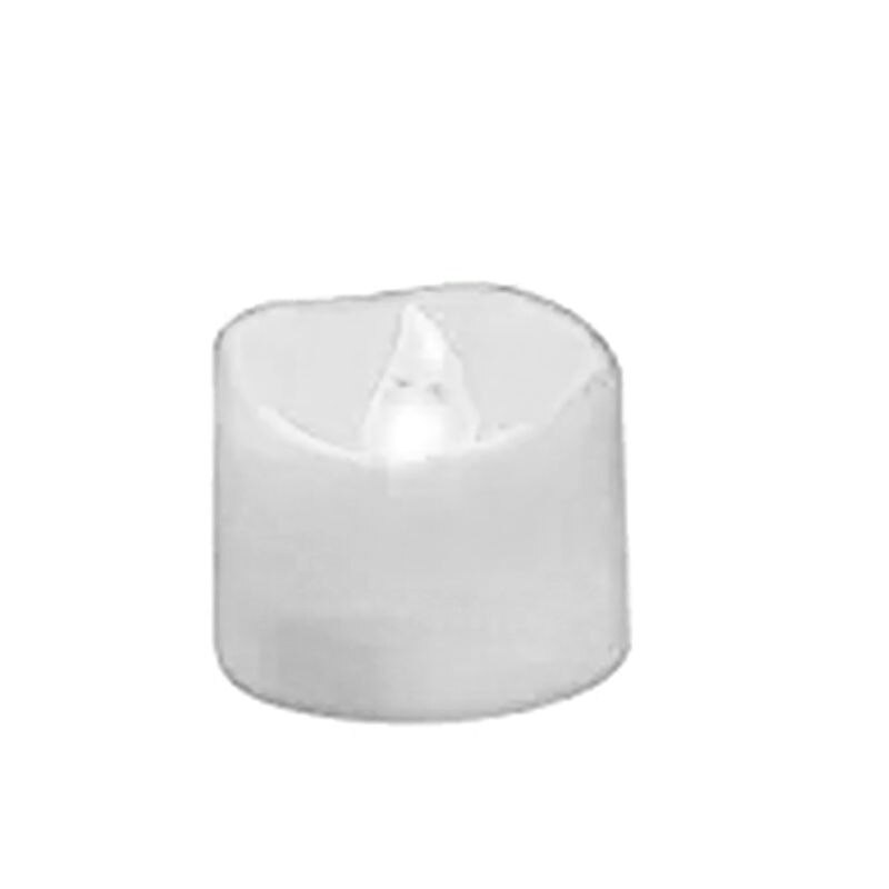 1PC Simulation Candles Festival Party LED Light Wedding Valentine Household Room Decor Adults Kids Flashing Toys: White